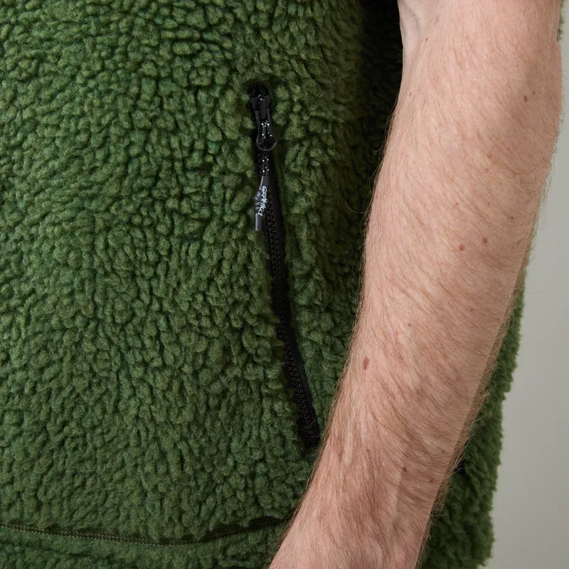 Gramicci Reversible Sherpa Vest Olive Navy-10