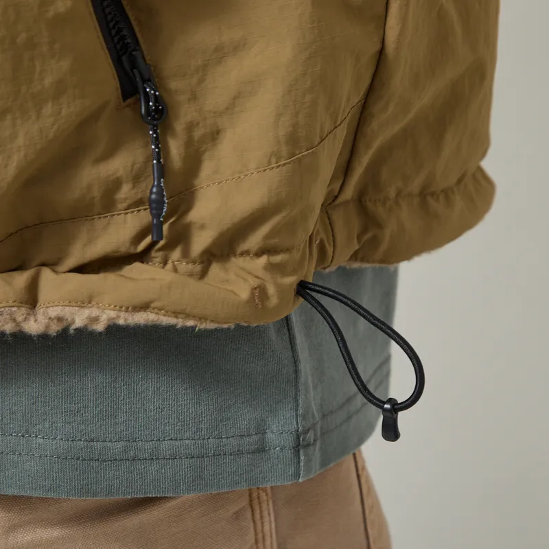 Gramicci Reversible Sherpa Vest Beige Tan-13