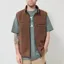 Gramicci Reversible Sherpa Vest Dark Brown Black