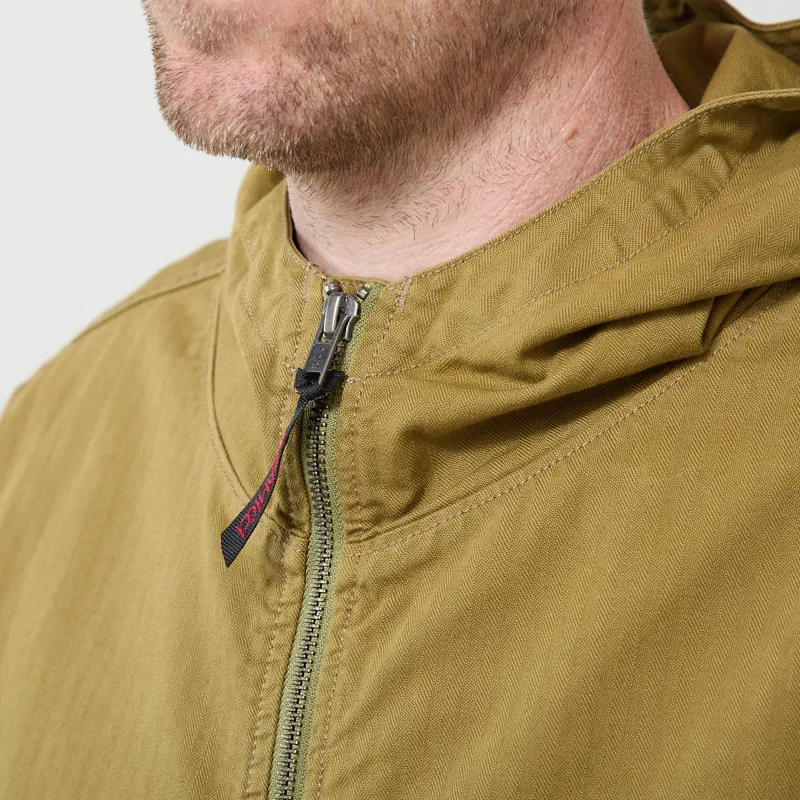 Gramicci Herringbone Hooded Jacket Olive Drab-3