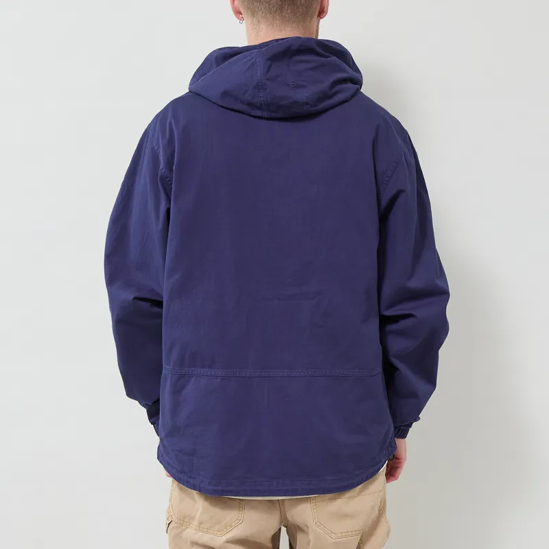 Gramicci Herringbone Hooded Jacket Navy-2