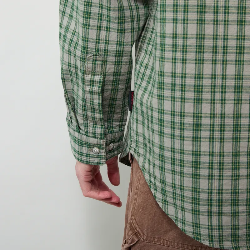Gramicci Heavyweight Checkered Shirt Forest-4
