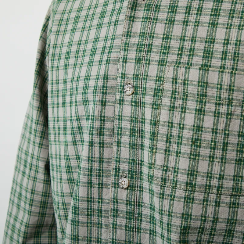 Gramicci Heavyweight Checkered Shirt Forest-7