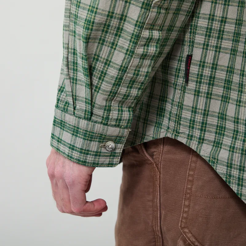 Gramicci Heavyweight Checkered Shirt Forest-11