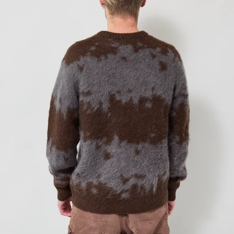 Gramicci Mohair Splatter Sweater Slate Splatter-2
