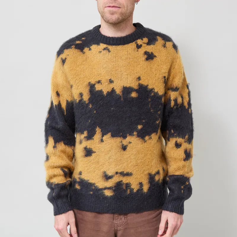 Gramicci Mohair Splatter Sweater Safron Splatter-1
