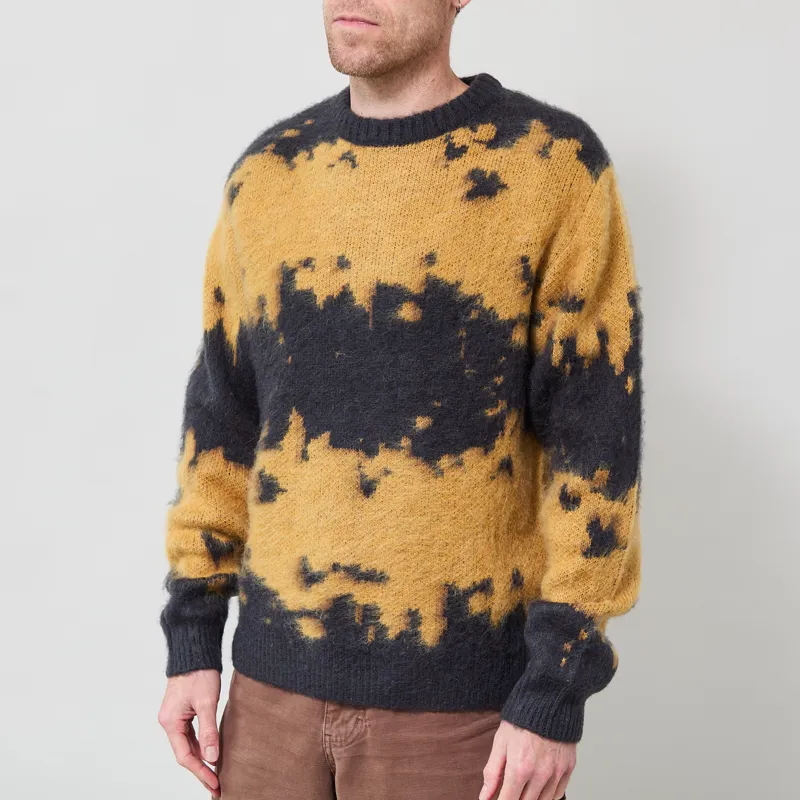 Gramicci Mohair Splatter Sweater Safron Splatter