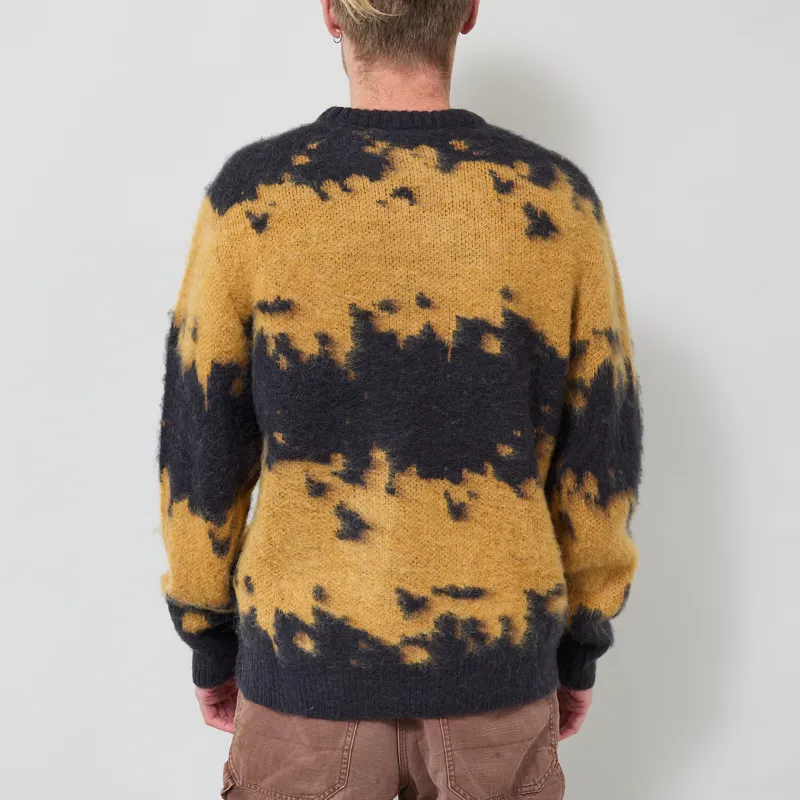 Gramicci Mohair Splatter Sweater Safron Splatter-2
