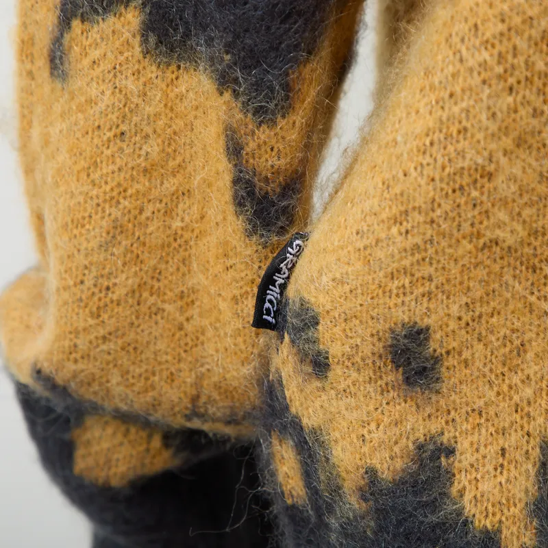 Gramicci Mohair Splatter Sweater Safron Splatter-7
