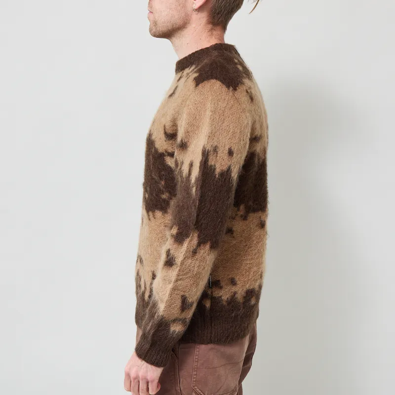 Gramicci Mohair Splatter Sweater Taupe Splatter-2