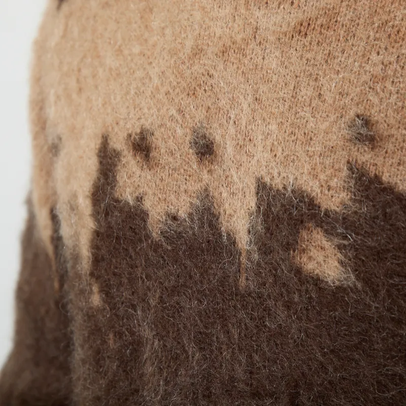 Gramicci Mohair Splatter Sweater Taupe Splatter-5