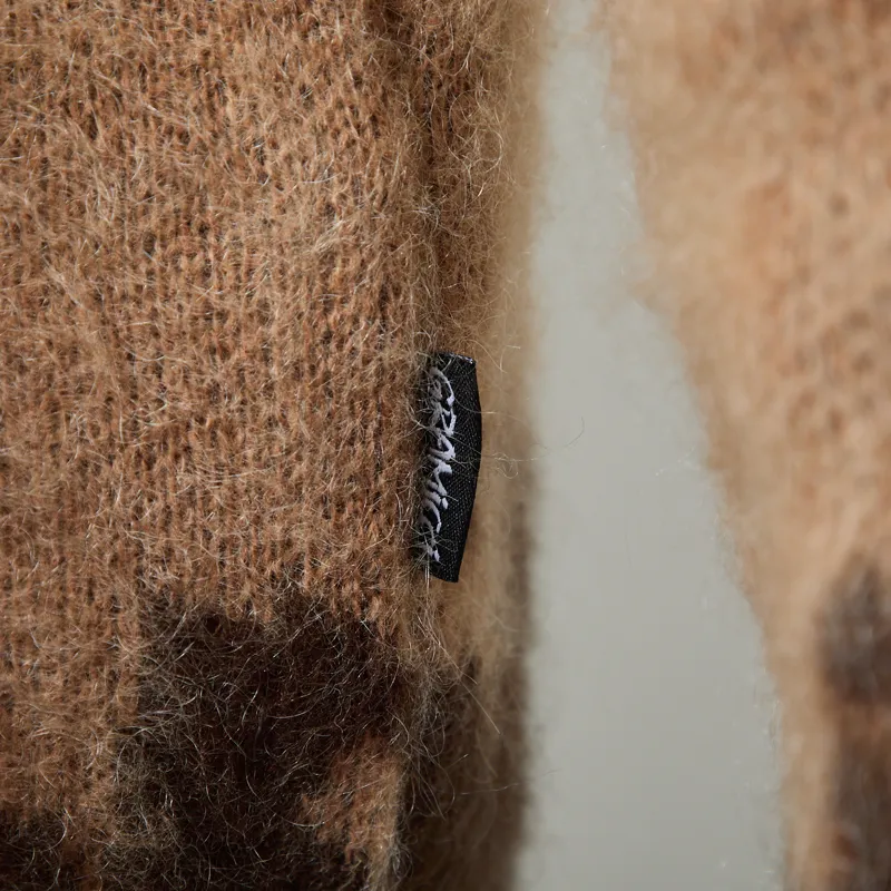 Gramicci Mohair Splatter Sweater Taupe Splatter-8