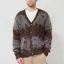 Gramicci Mohair Splatter Cardigan Slate Splatter