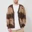 Gramicci Mohair Splatter Cardigan Taupe Splatter