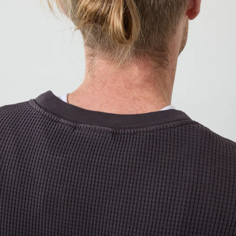 Gramicci Waffle Crew Pullover Fossil Pigment-3