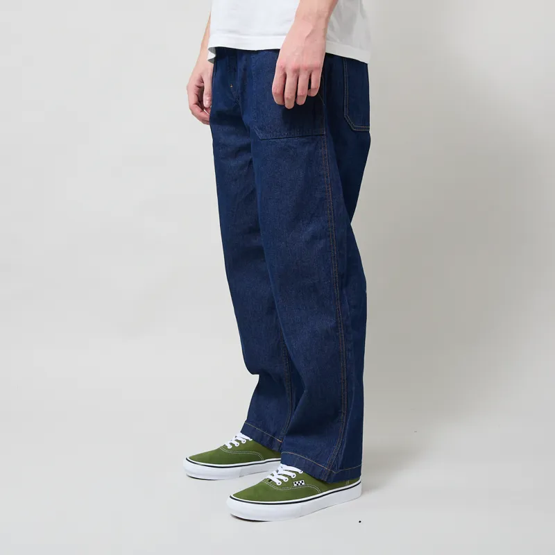 Gramicci Denim Fatigue Pants Rinsed Indigo-1