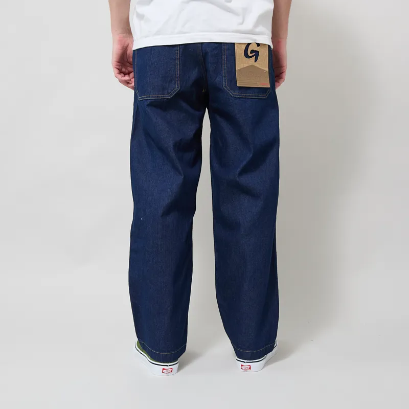 Gramicci Denim Fatigue Pants Rinsed Indigo-2