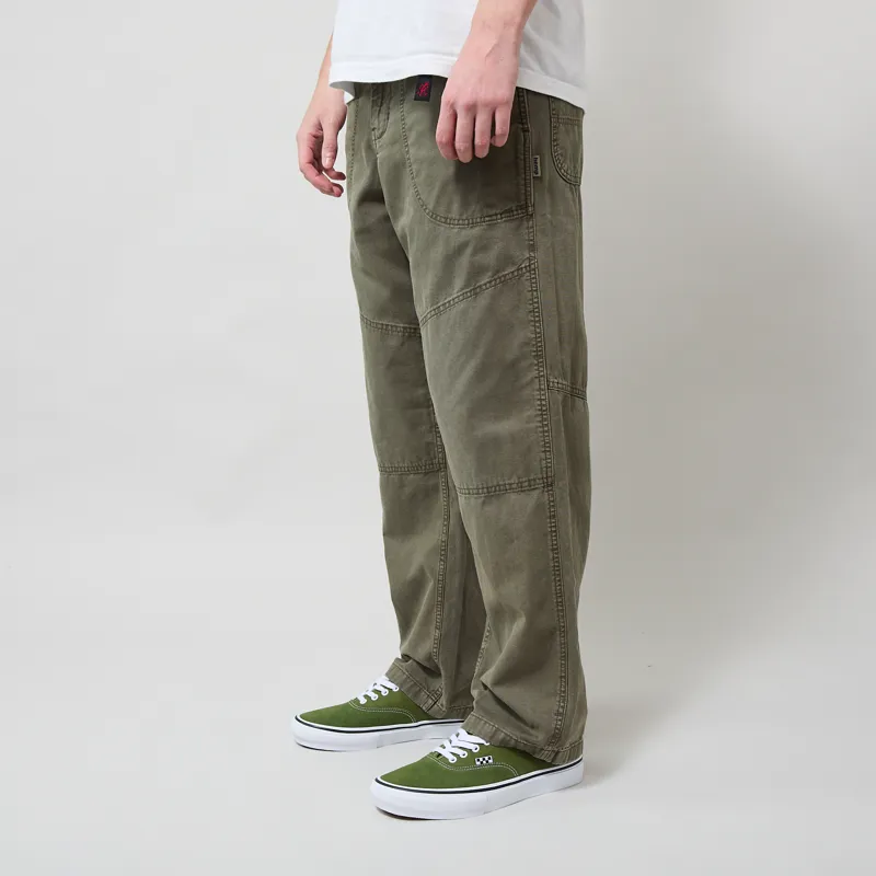 Gramicci Hemp Canvas Double Knee Pants Burnt Olive Pigment-1