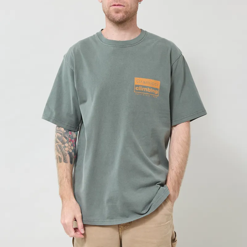 Gramicci Climbing T Shirt Sage Pigment-2