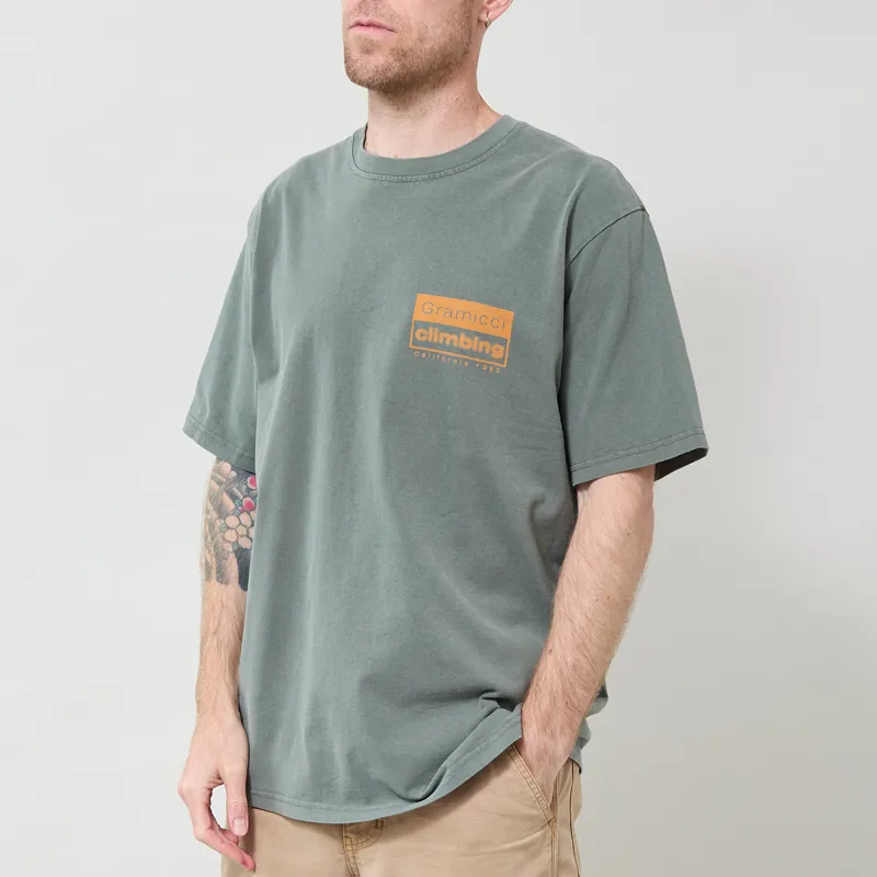 Gramicci Climbing T Shirt Sage Pigment-1