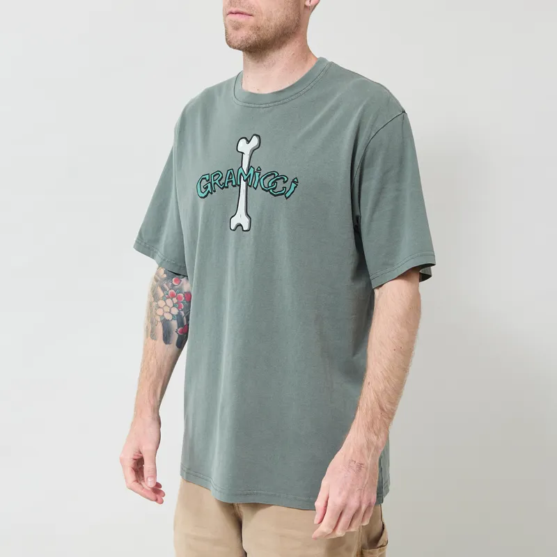 Gramicci Bone T Shirt Sage Pigment-1