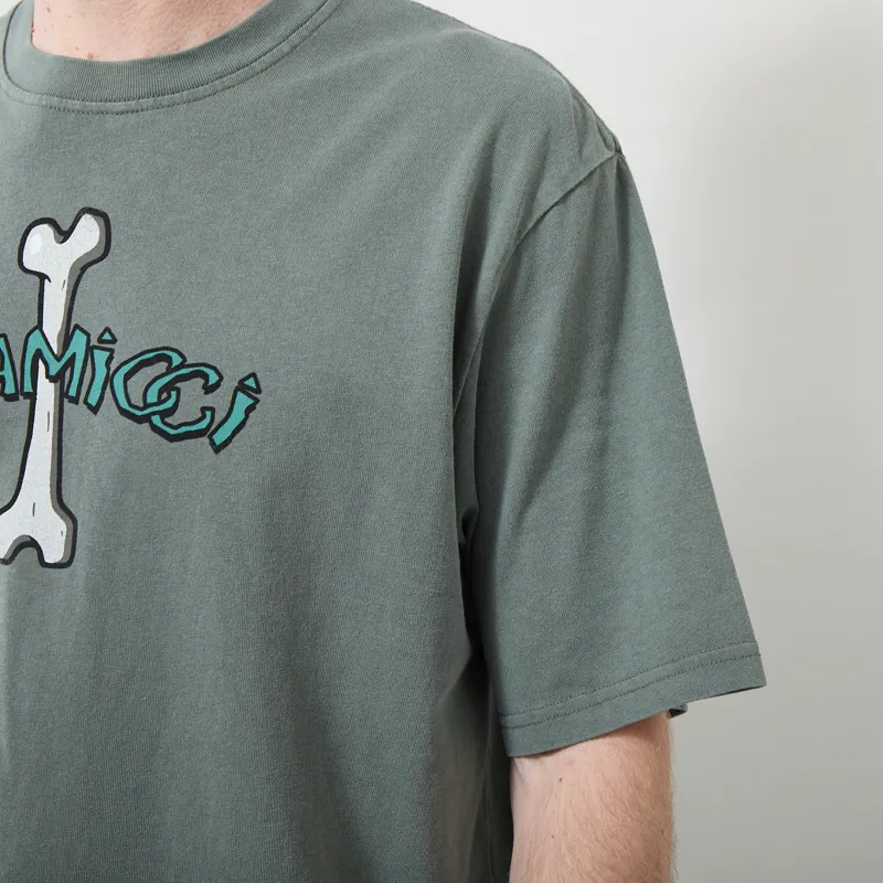 Gramicci Bone T Shirt Sage Pigment-5