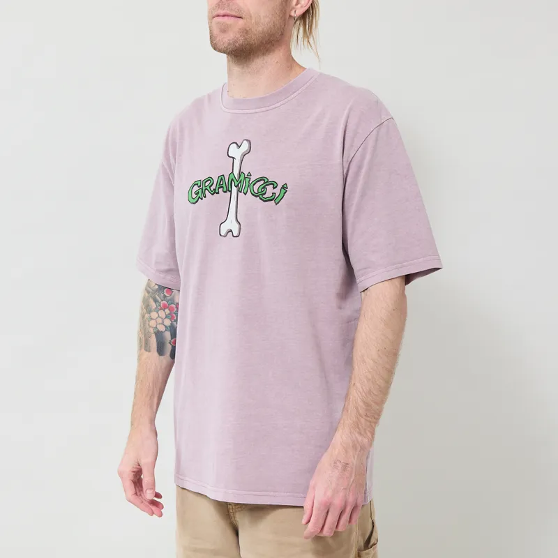 Gramicci Bone T Shirt Lilac Pigment-1