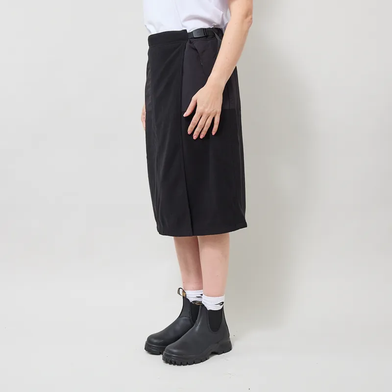 Gramicci Womens Thermal Fleece Skirt Black-1