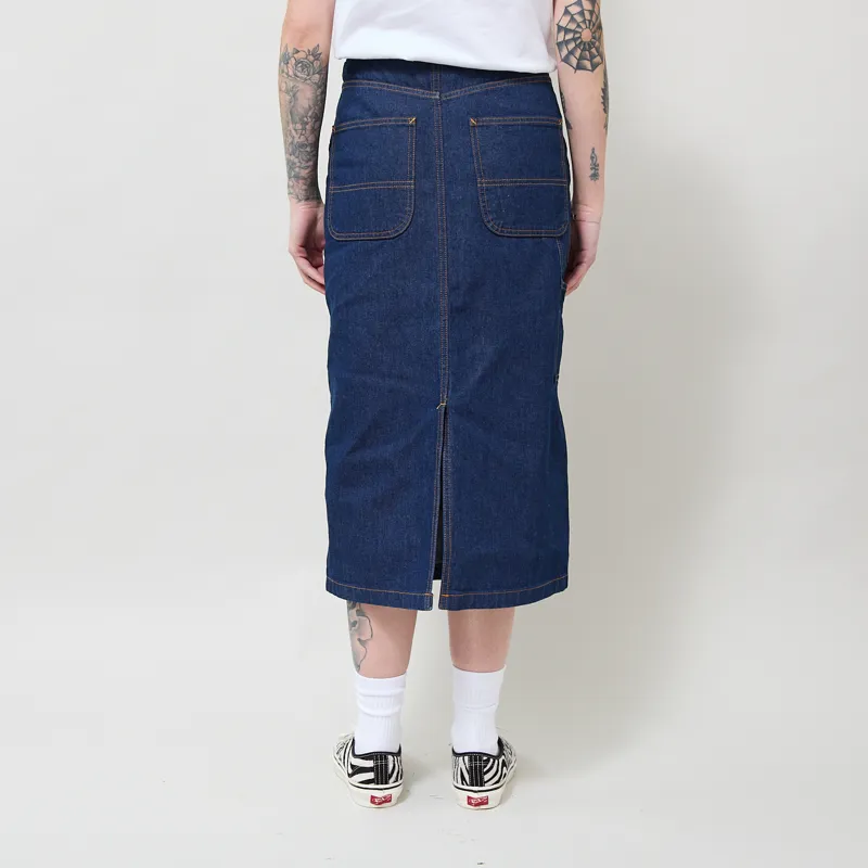 Gramicci Womens Denim Carpenter Skirt Rinsed Indigo-2