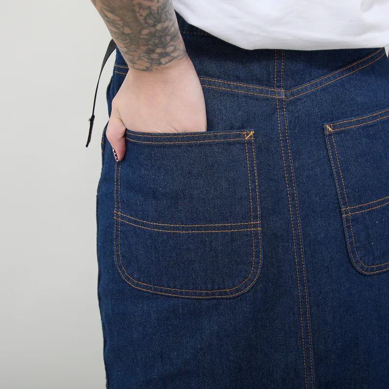 Gramicci Womens Denim Carpenter Skirt Rinsed Indigo-7