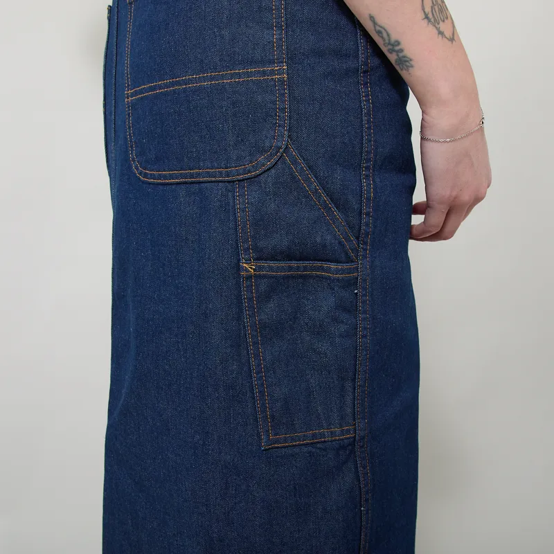 Gramicci Womens Denim Carpenter Skirt Rinsed Indigo-8