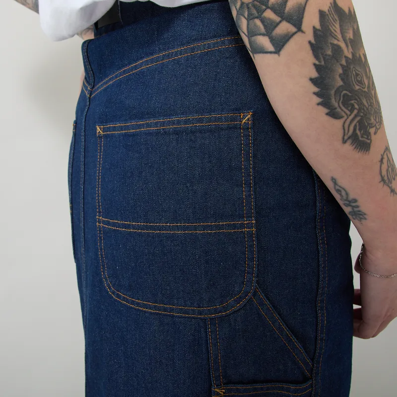 Gramicci Womens Denim Carpenter Skirt Rinsed Indigo-9