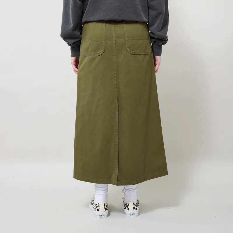 Gramicci Womens 5-Pocket Skirt Olive-2