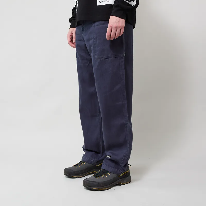 Gramicci Hemp Relaxed Pants Deep Blue-1