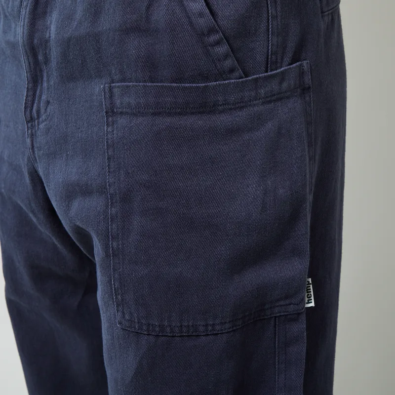 Gramicci Hemp Relaxed Pants Deep Blue-6