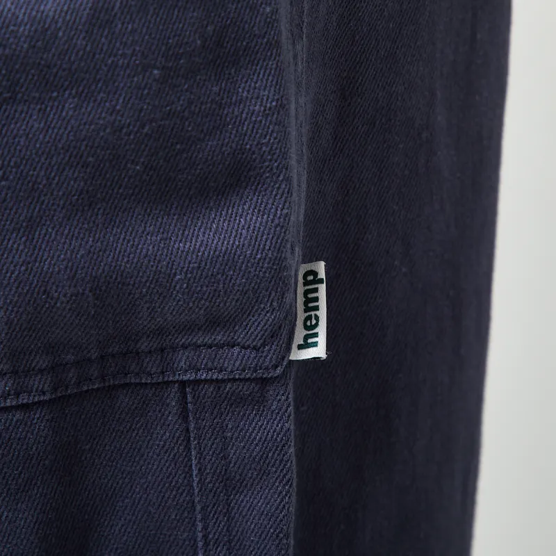 Gramicci Hemp Relaxed Pants Deep Blue-7