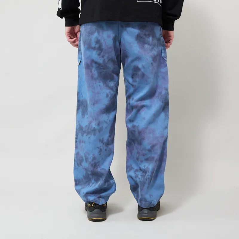 Gramicci Hemp Relaxed Pants Tie Dye Blue-2