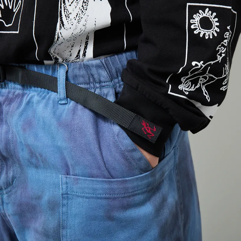 Gramicci Hemp Relaxed Pants Tie Dye Blue-4