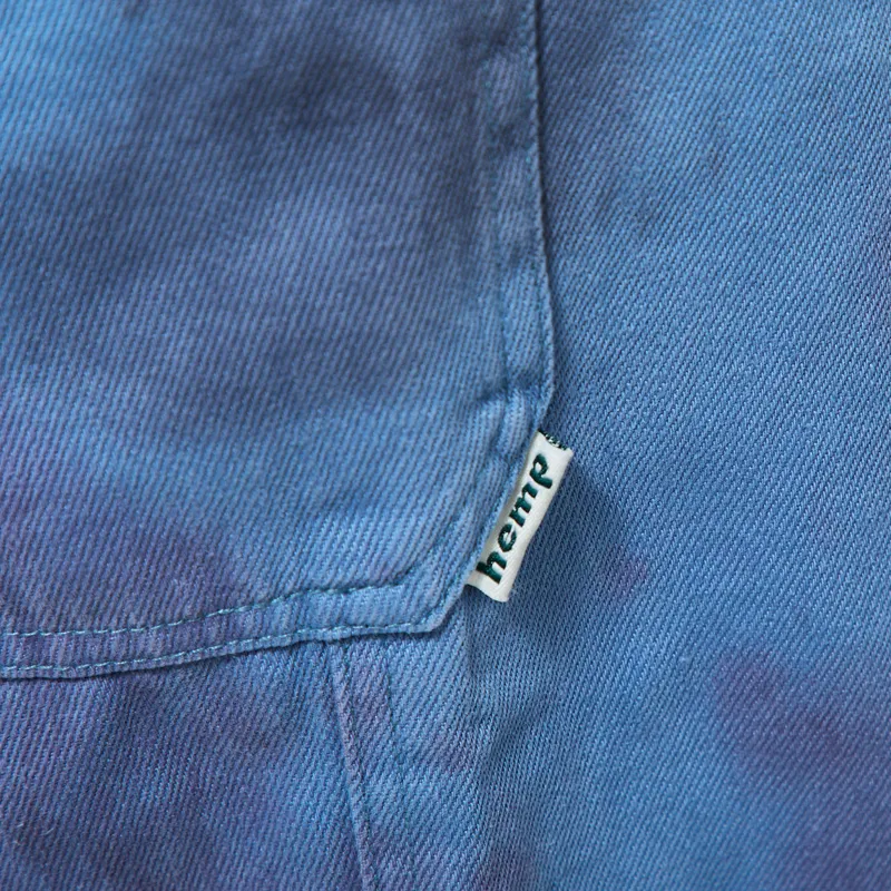 Gramicci Hemp Relaxed Pants Tie Dye Blue-7
