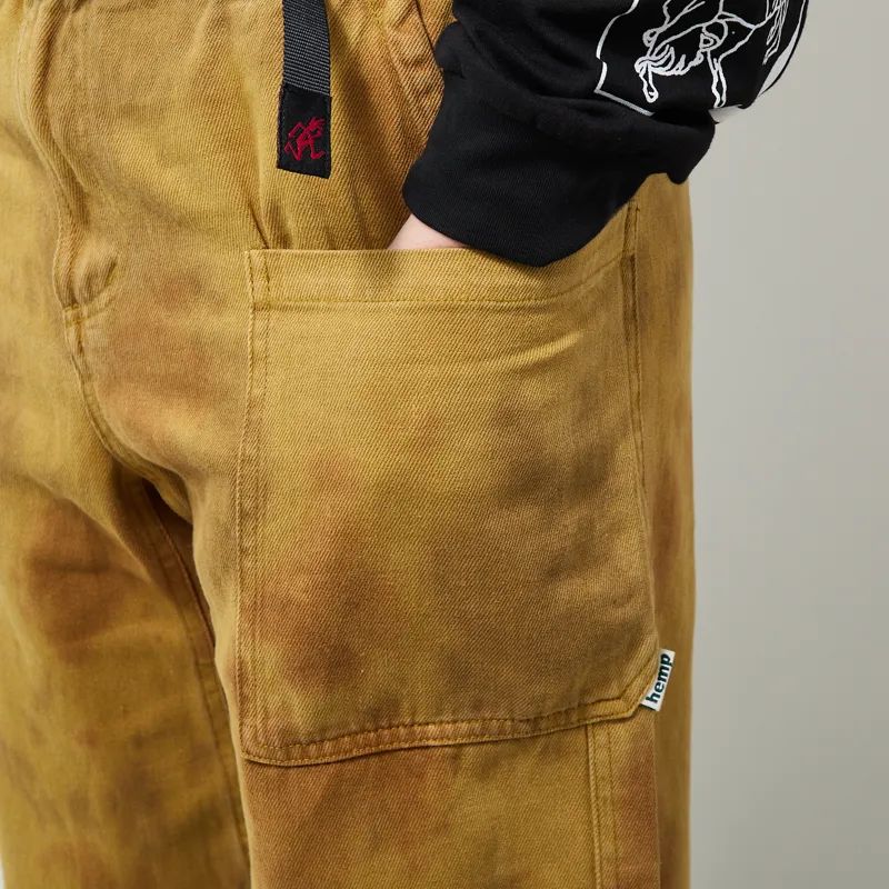 Gramicci Hemp Relaxed Pants Tie Dye Brown-7