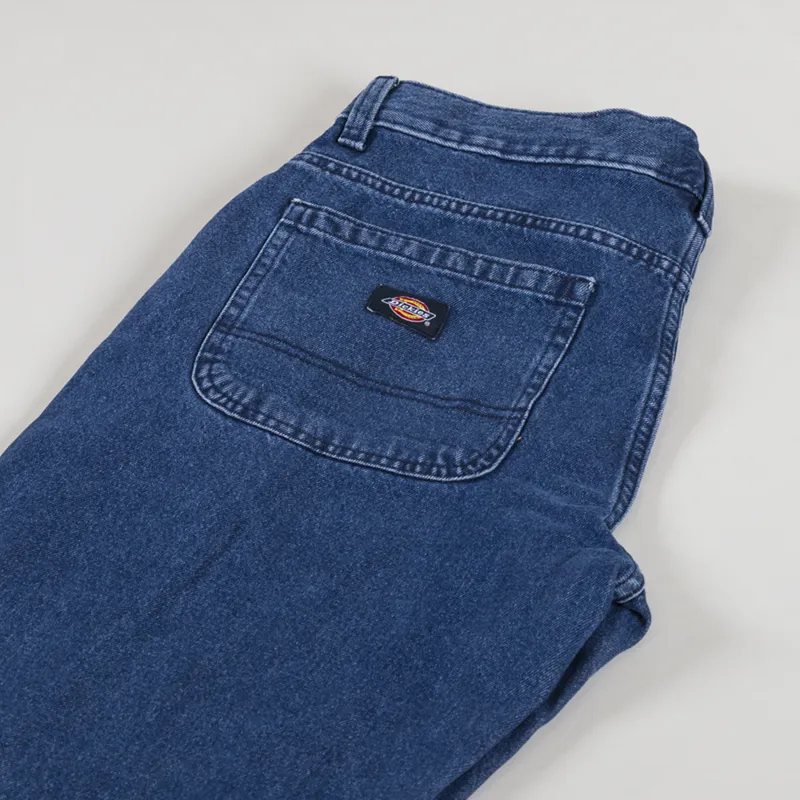 Dickies Double Knee Denim Pant Classic Blue-5