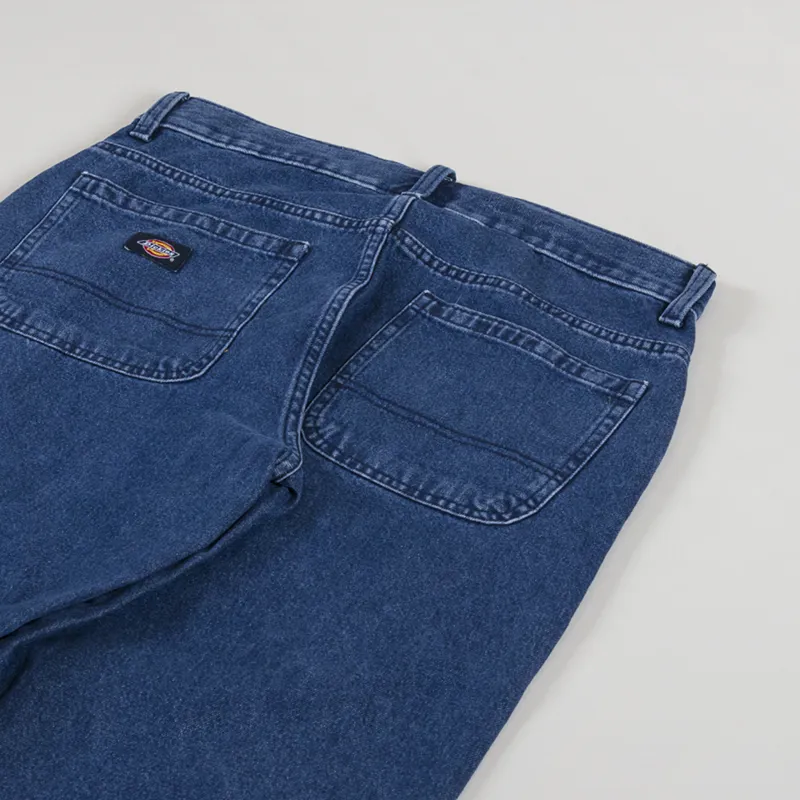 Dickies Double Knee Denim Pant Classic Blue-3