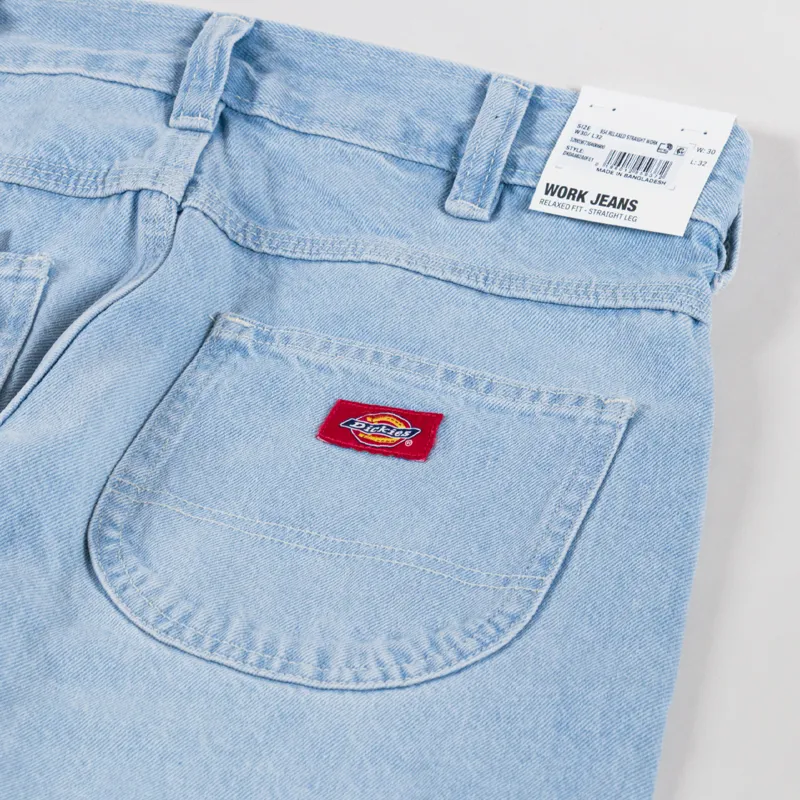 Dickies 954 Relaxed Straight Work Jeans Fog Blue-7
