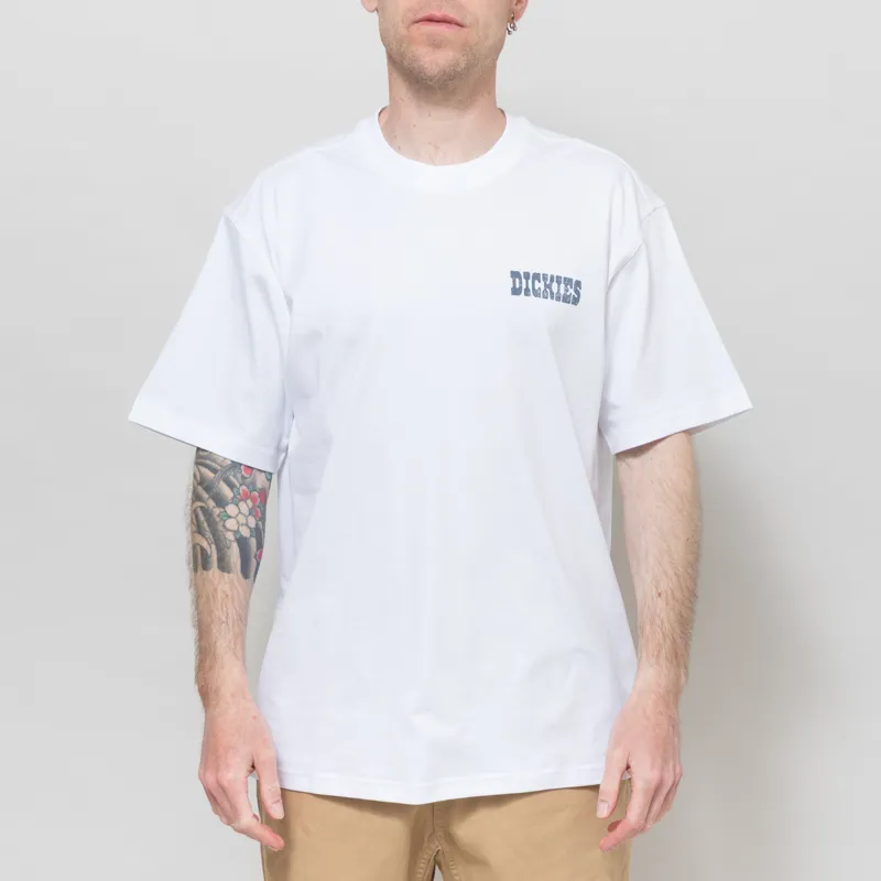 Dickies Plain City T Shirt White-2