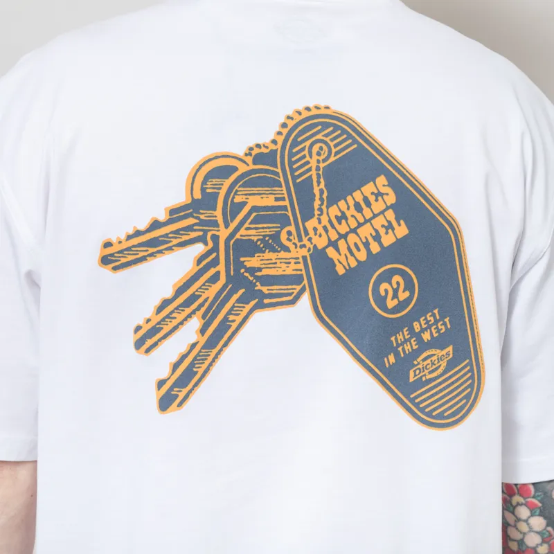 Dickies Plain City T Shirt White-4