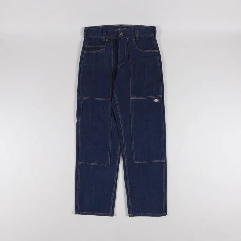 Dickies x Harley Davidson Denim Pants Rinsed Indigo Blue-1
