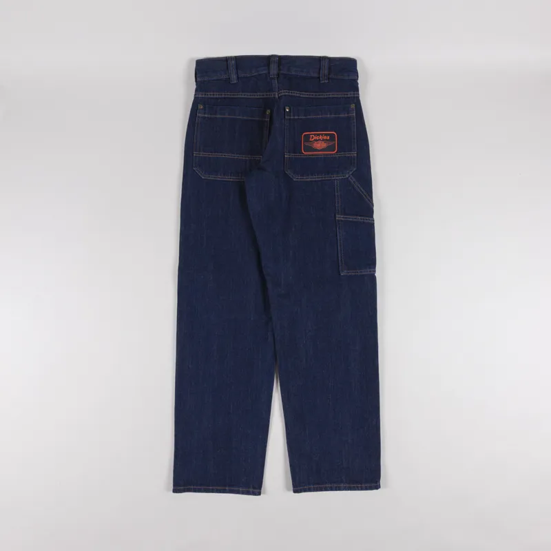 Dickies x Harley Davidson Denim Pants Rinsed Indigo Blue