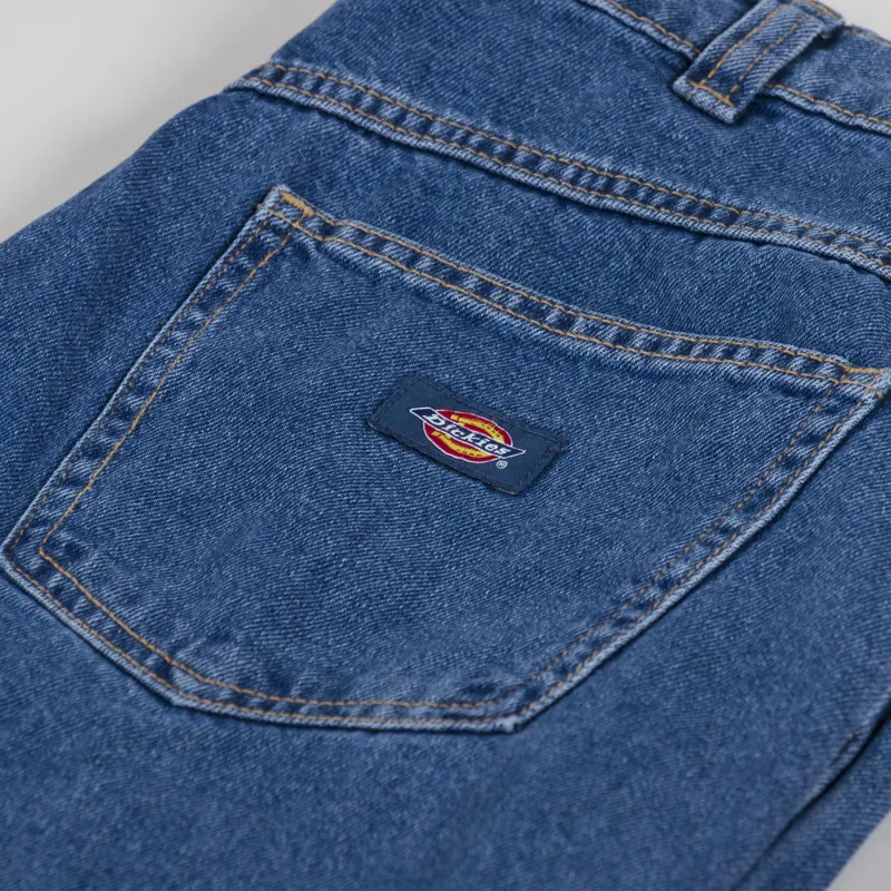 Dickies Houston Denim Trousers Classic Blue-7