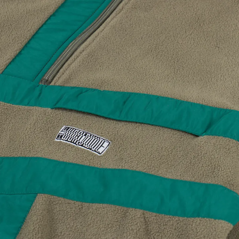 Huf Range 1/4 Zip Polar Fleece Olive-5