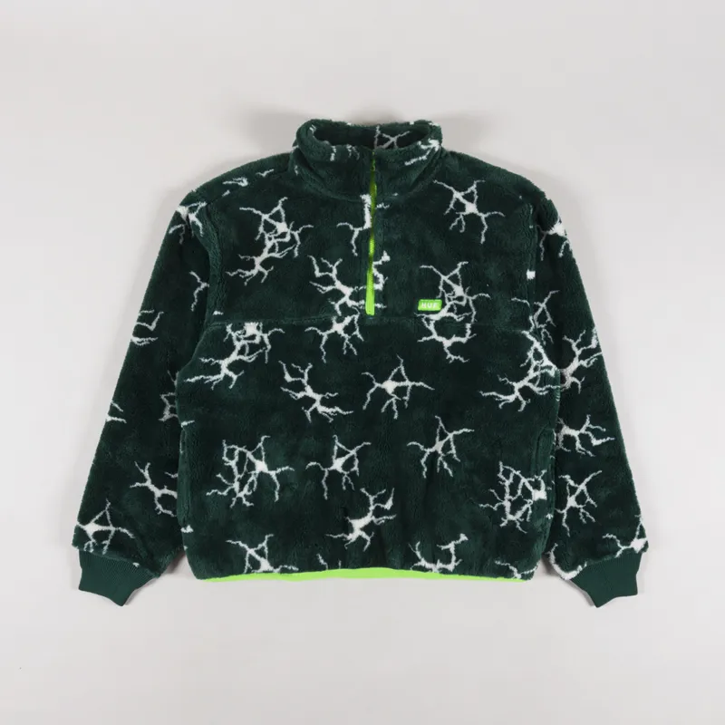 Huf Quake Sherpa 1/4 Zip Fleece Forest Green